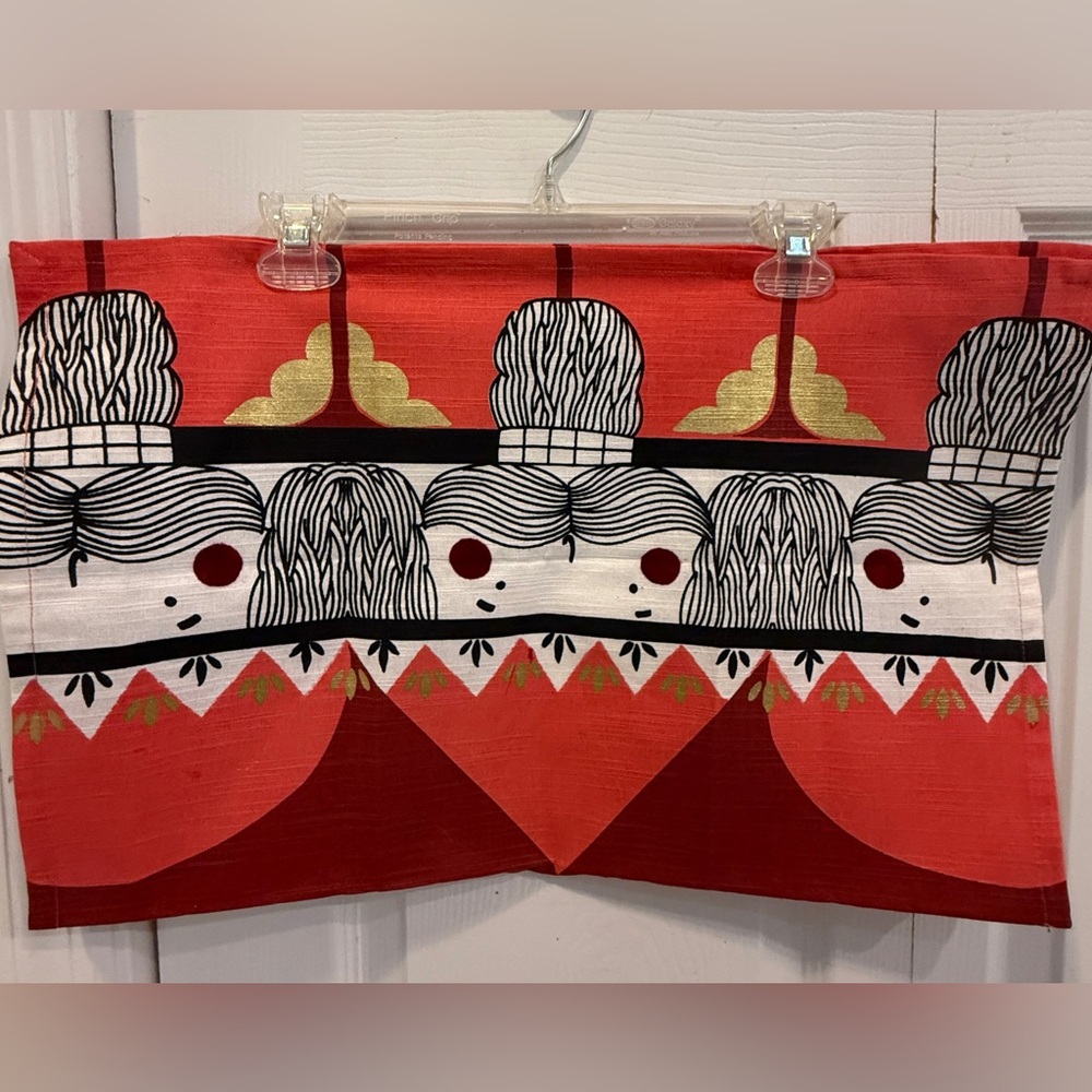 Anthropologie Friendly Face Dish Towel
